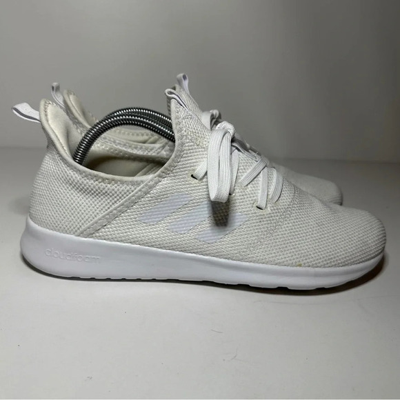 Adidas Cloudfoam Pure Womens Size 11 Running Shoes White Athletic Trainer Shoes - Picture 1 of 9